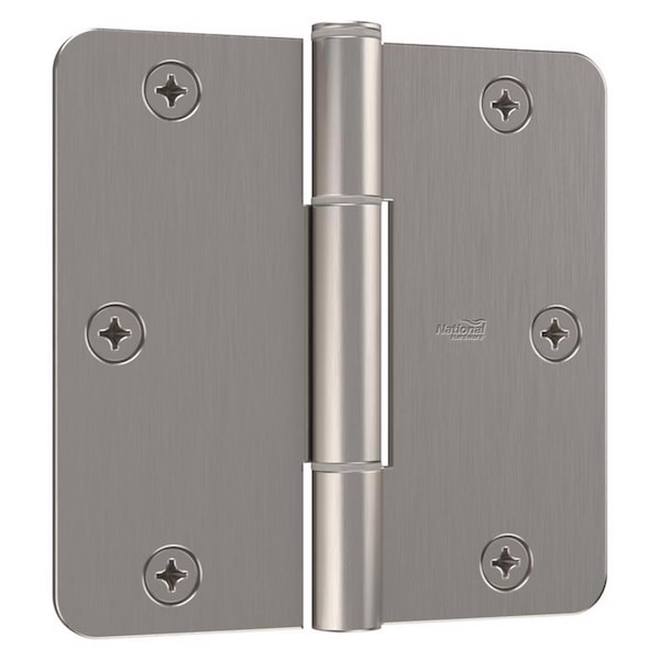 National Hardware National Hardware Squeak Guard 3.5 in. L Satin Nickel Door Hinge 3 pk N830-450 - main